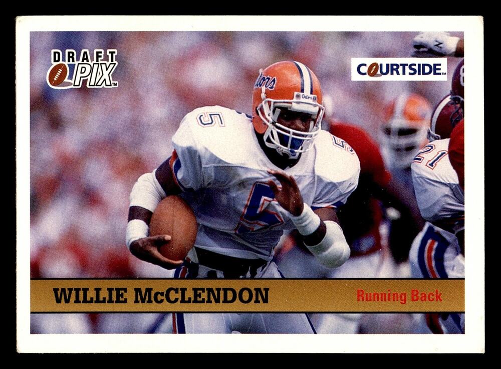 1992 Courtside Draft Pix #37 Willie McClendon Football Card